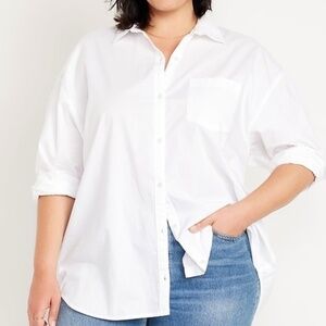NWT - Old Navy Oversized Button Down Boyfriend Shirt